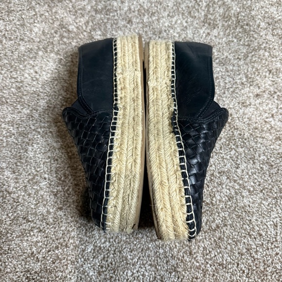 Sam Edelman Black Woven Leather Loafers - Picture 5 of 12